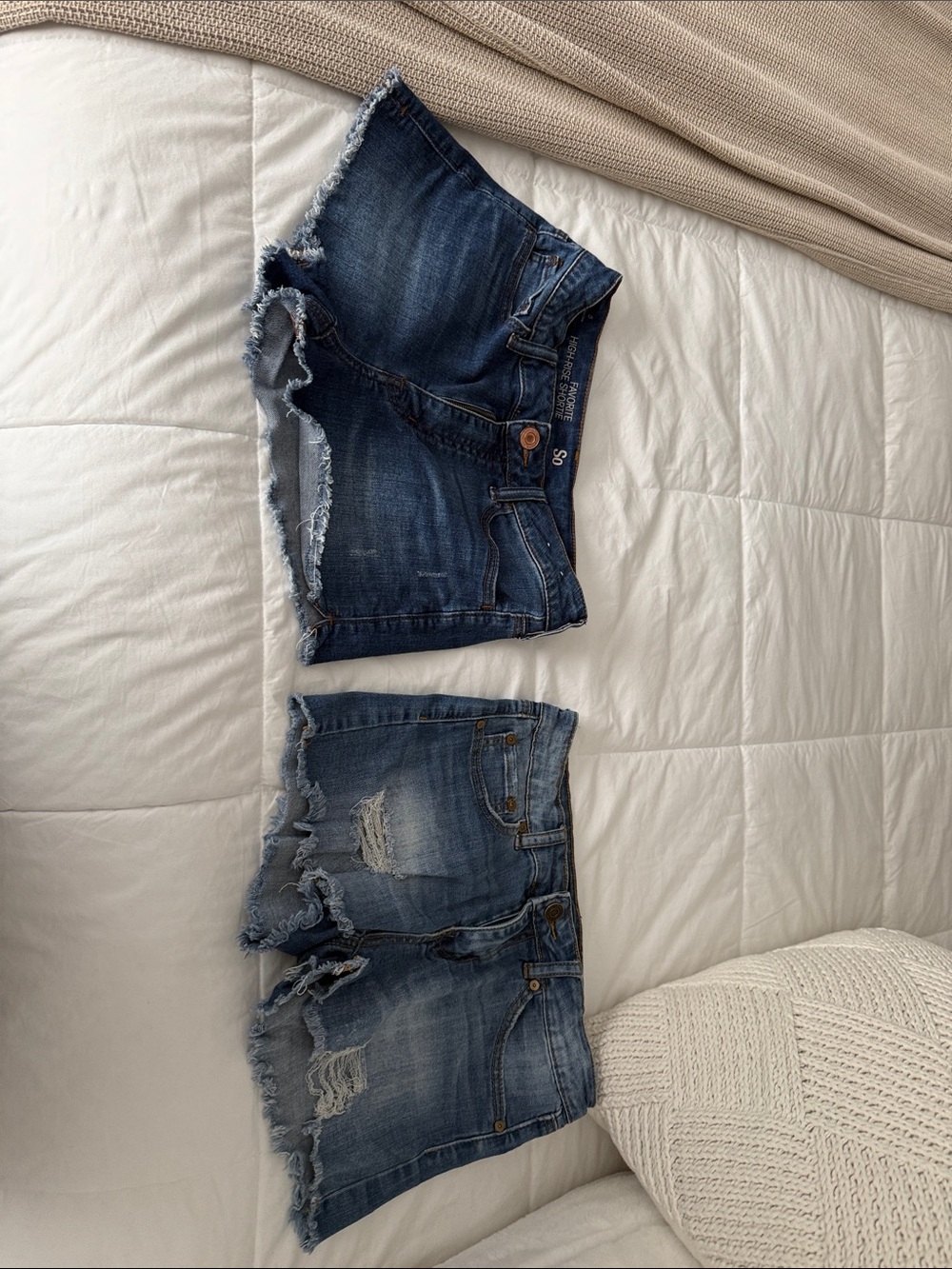 Both Indigo Rein Distressed Denim Shorts - Blue, So favorite high rise shortie